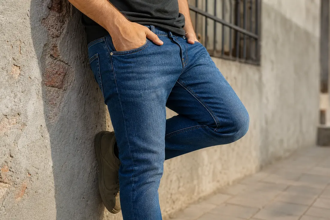 شلوار جین مردانه تشخیص اصالت پارچه و دوخت پیش از خرید