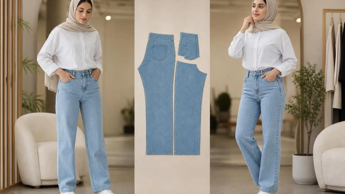 دوام مطلوب برای شلوار جین روشن فروشگاهی